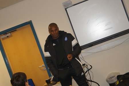 Premier League Ace Frank Sinclair Visits Football Academy, Football Coaching